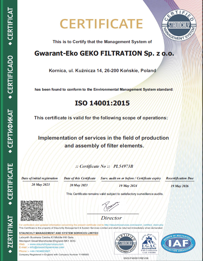 GEKO ISO 14001